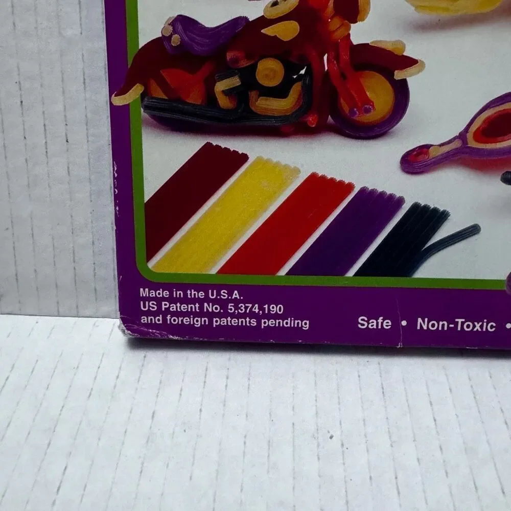 WAX WORKS Bright Colors Craft‎ Kit 50 Pieces 10” Long Vintage Kid Child Toy
